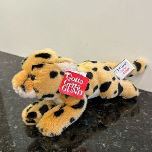 Gund Telus Leopard Cat  Plush and Beans 10” withTags